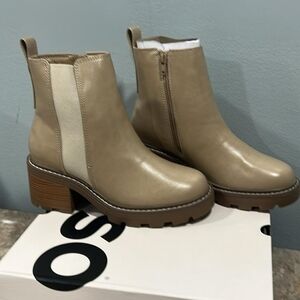 SO Beige Ankle Booties